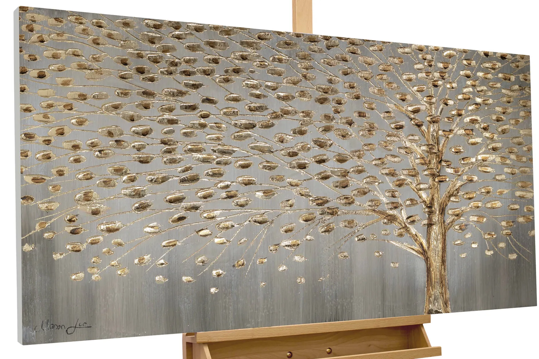 Handgemaltes Gemälde 'Funken der Freude' 120x60cm | inkl. Echtheitszertifikat