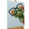 Handgemaltes Gemälde 'Funky Frog' 60x80cm | inkl. Echtheitszertifikat