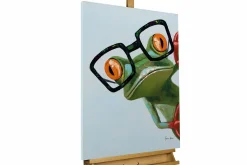 Handgemaltes Gemälde 'Funky Frog' 60x80cm | inkl. Echtheitszertifikat