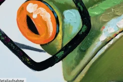 Handgemaltes Gemälde 'Funky Frog' 60x80cm | inkl. Echtheitszertifikat