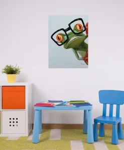 Handgemaltes Gemälde 'Funky Frog' 60x80cm | inkl. Echtheitszertifikat
