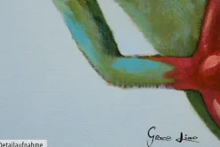 Handgemaltes Gemälde 'Funky Frog' 60x80cm | inkl. Echtheitszertifikat