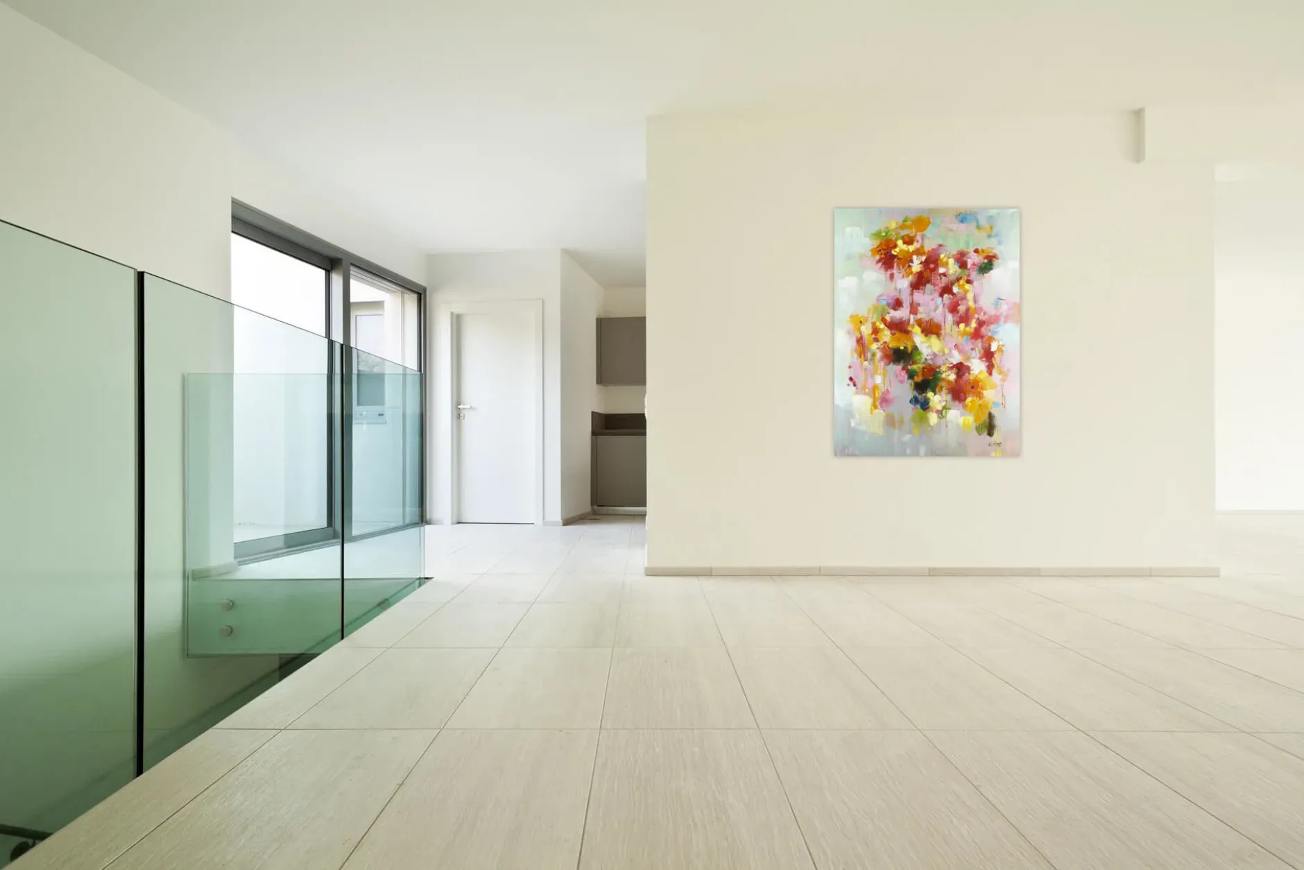 Handgemaltes Gemälde 'Gefühlsexplosion' 80x120cm | inkl. Echtheitszertifikat