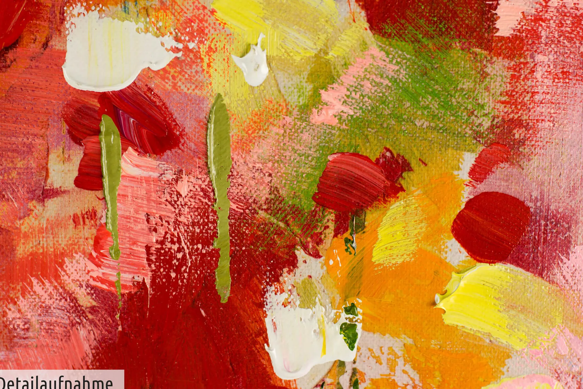 Handgemaltes Gemälde 'Gefühlsexplosion' 80x120cm | inkl. Echtheitszertifikat