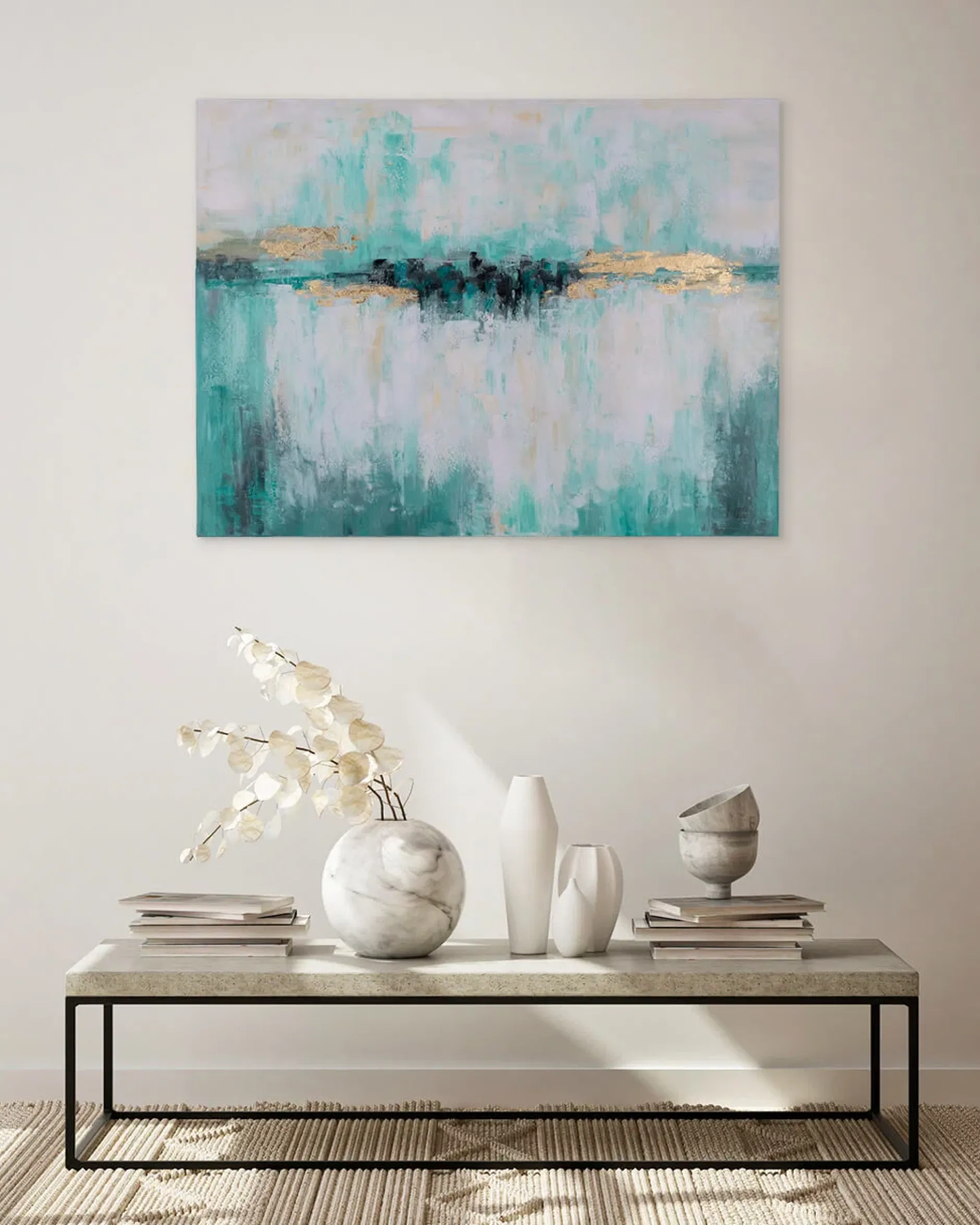 Handgemaltes Gemälde 'Geheimnis des Wassers' 100x75cm | inkl. Echtheitszertifikat