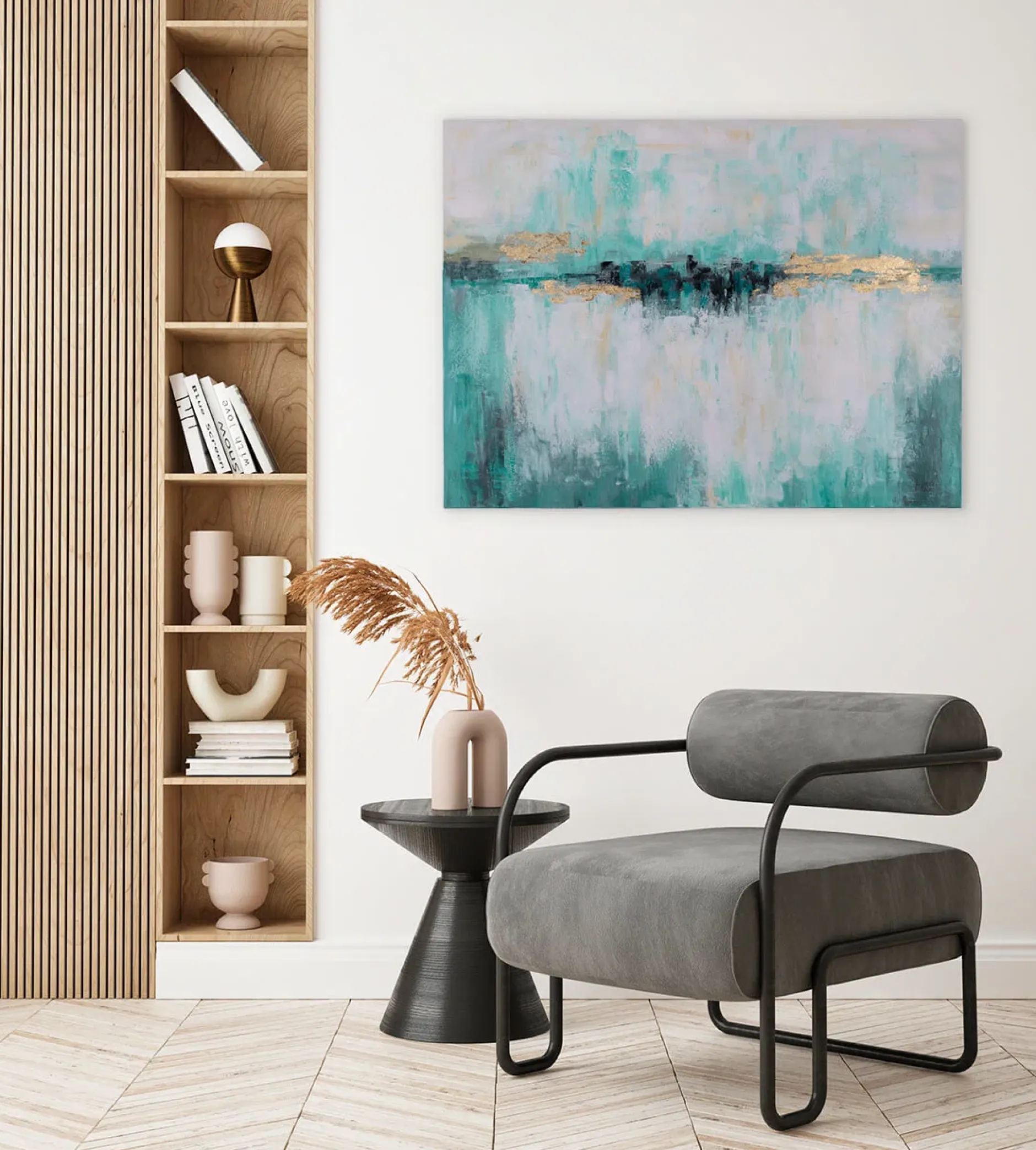 Handgemaltes Gemälde 'Geheimnis des Wassers' 100x75cm | inkl. Echtheitszertifikat