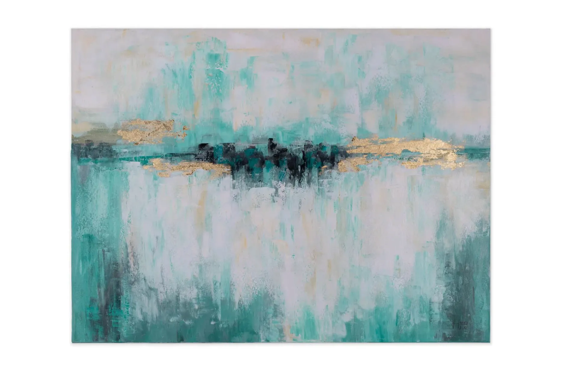 Handgemaltes Gemälde 'Geheimnis des Wassers' 100x75cm | inkl. Echtheitszertifikat