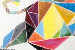 Handgemaltes Gemälde 'Geometric Strength' 120x80cm | inkl. Echtheitszertifikat