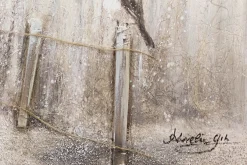Handgemaltes Gemälde 'Gesang der Vögel' 150x50cm | inkl. Echtheitszertifikat