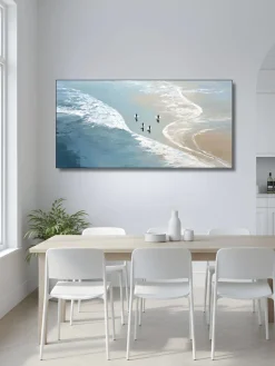 Handgemaltes Gemälde 'Gezeitenkurve Surf' | Echtheitszertifikat inklusive