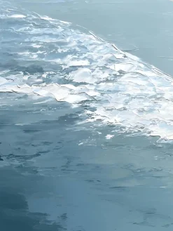 Handgemaltes Gemälde 'Gezeitenkurve Surf' | Echtheitszertifikat inklusive