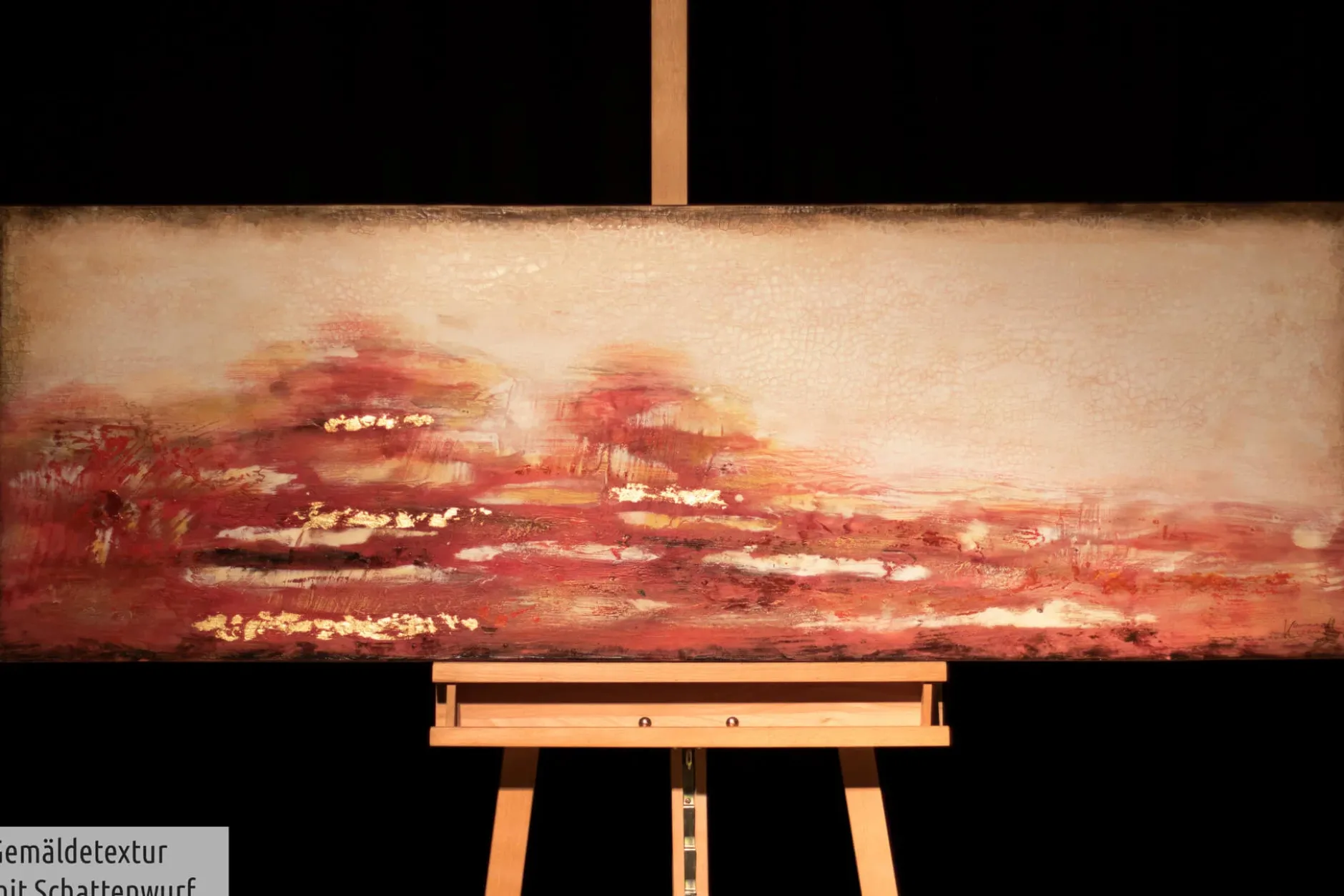 Handgemaltes Gemälde 'Gipfel der Glut' 150x50cm | inkl. Echtheitszertifikat
