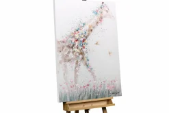 Handgemaltes Gemälde 'Giraffe Princess' 75x100cm | inkl. Echtheitszertifikat
