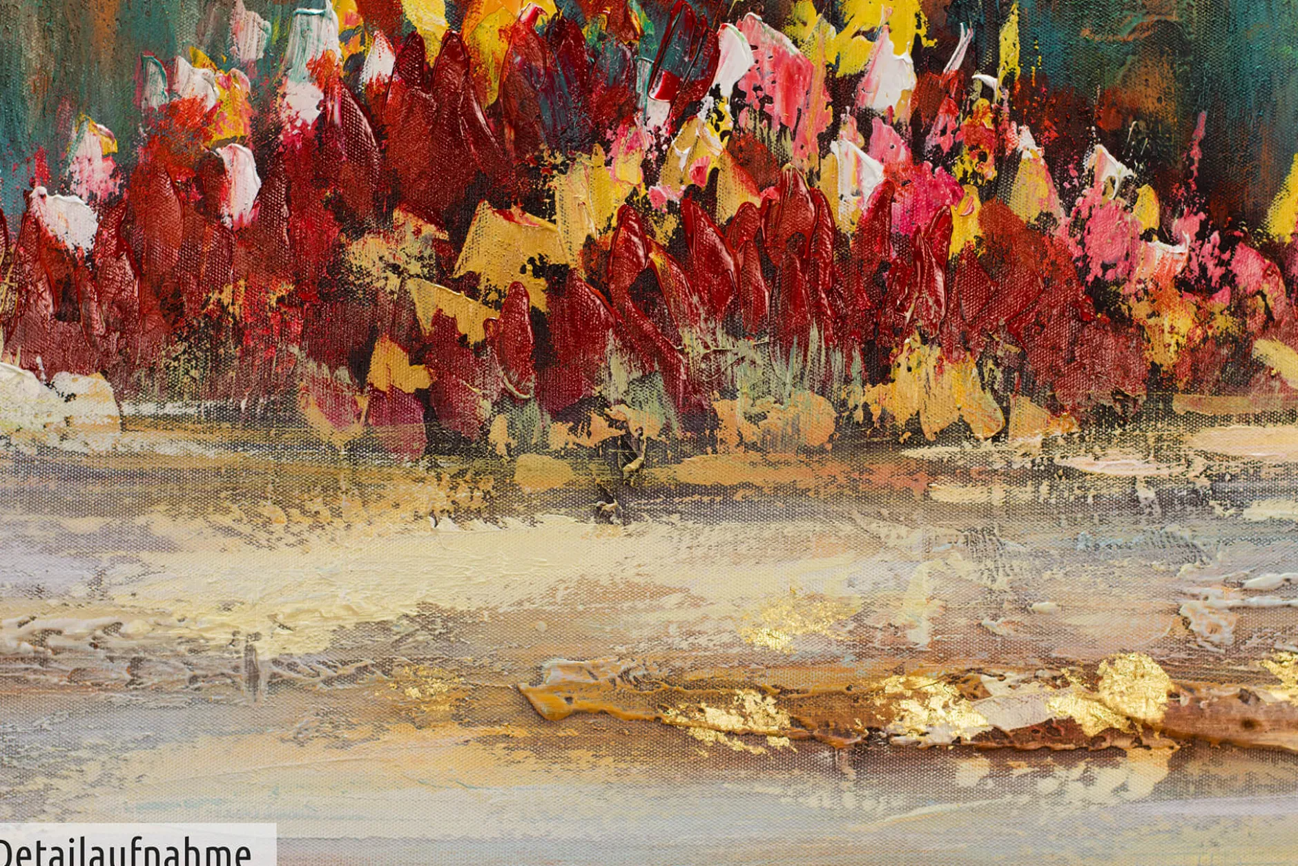 Handgemaltes Gemälde 'Girdle of Flowers' 120x60cm | inkl. Echtheitszertifikat