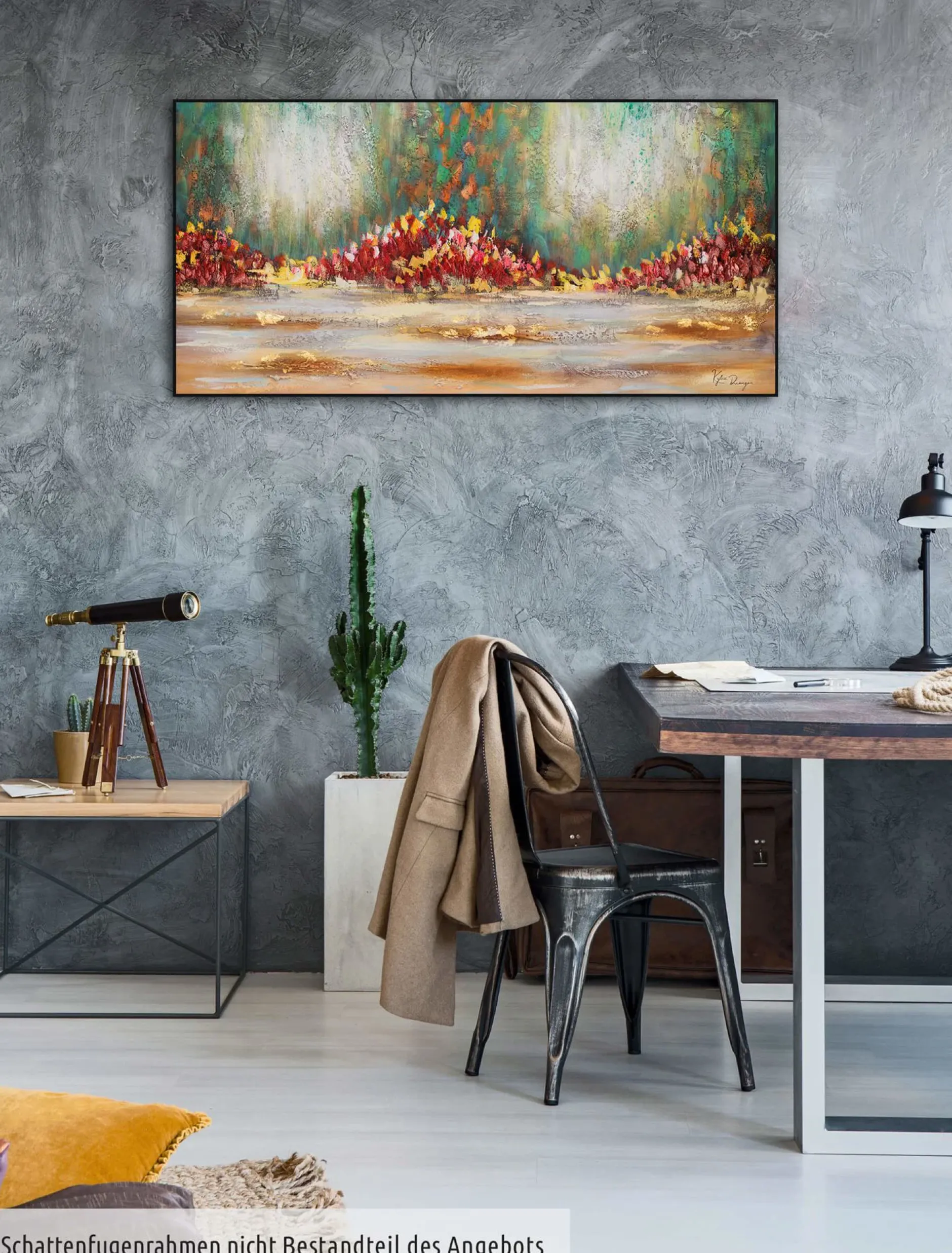 Handgemaltes Gemälde 'Girdle of Flowers' 120x60cm | inkl. Echtheitszertifikat
