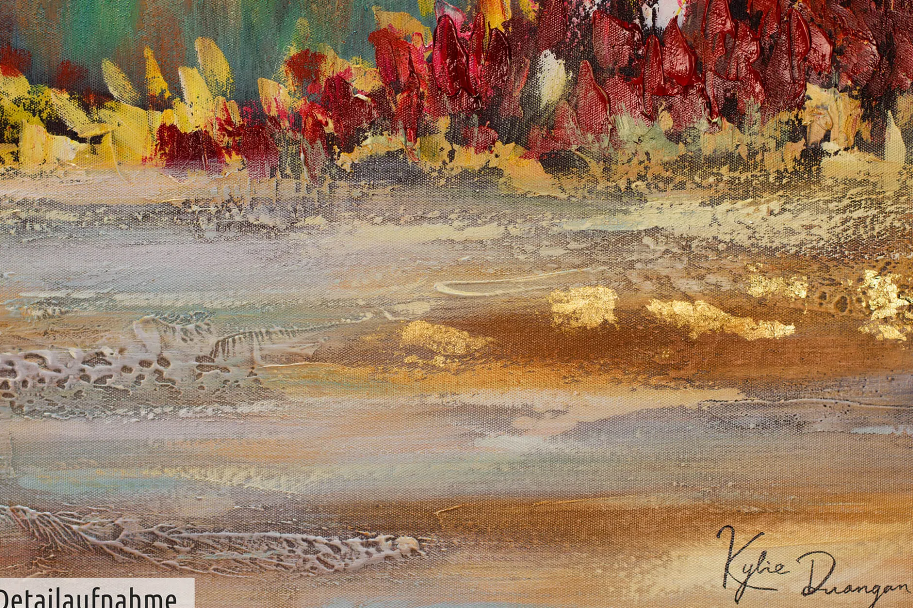 Handgemaltes Gemälde 'Girdle of Flowers' 120x60cm | inkl. Echtheitszertifikat