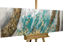 Handgemaltes Gemälde 'Glacial Shore' 150x50cm | inkl. Echtheitszertifikat