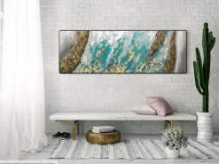 Handgemaltes Gemälde 'Glacial Shore' 150x50cm | inkl. Echtheitszertifikat