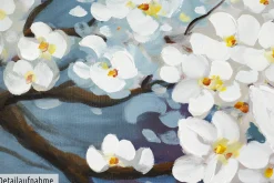 Handgemaltes Gemälde 'Glamour in White' 140x70cm | inkl. Echtheitszertifikat