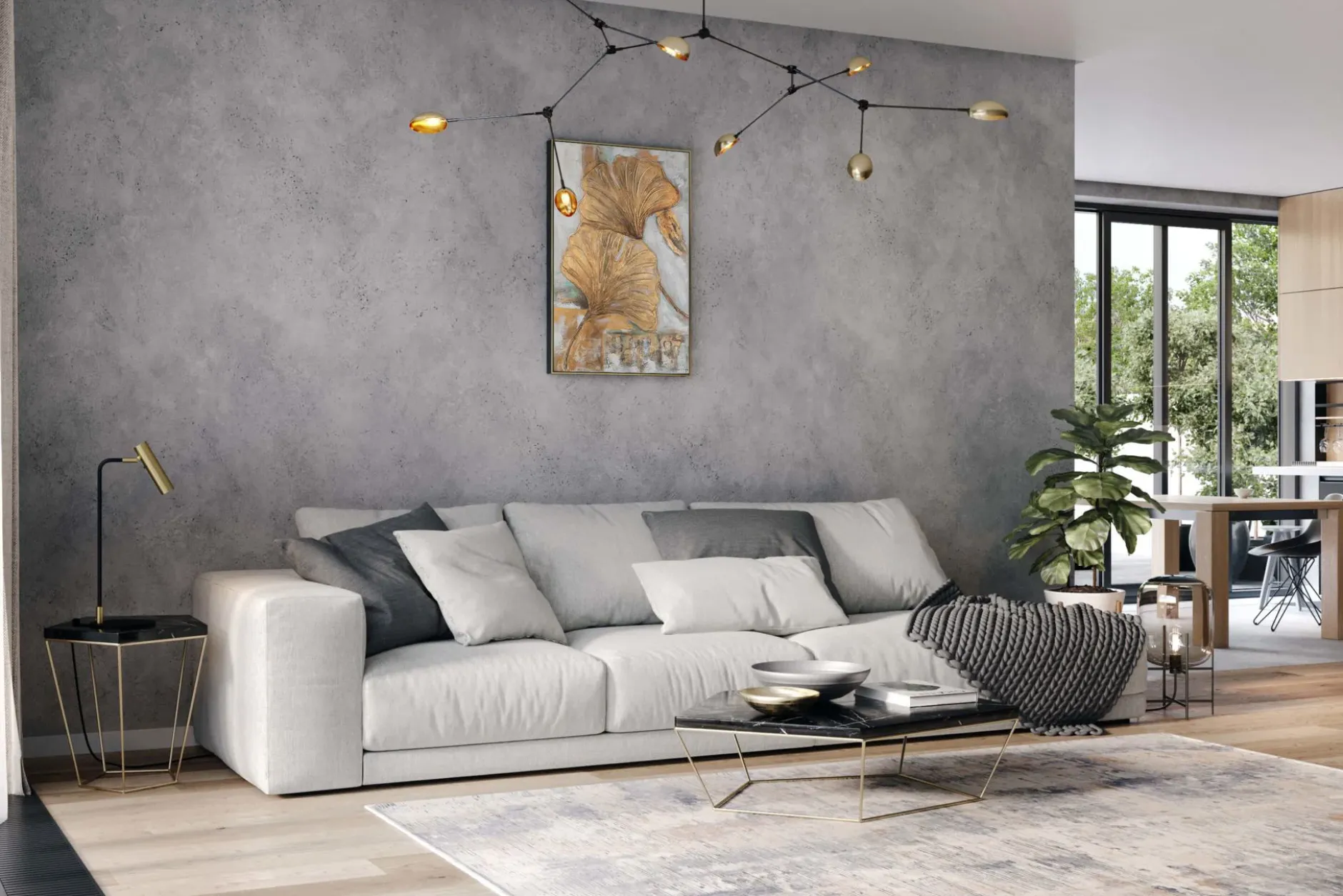 Handgemaltes Gemälde 'Glanz des Herbstes' 60x90cm | inkl. Echtheitszertifikat