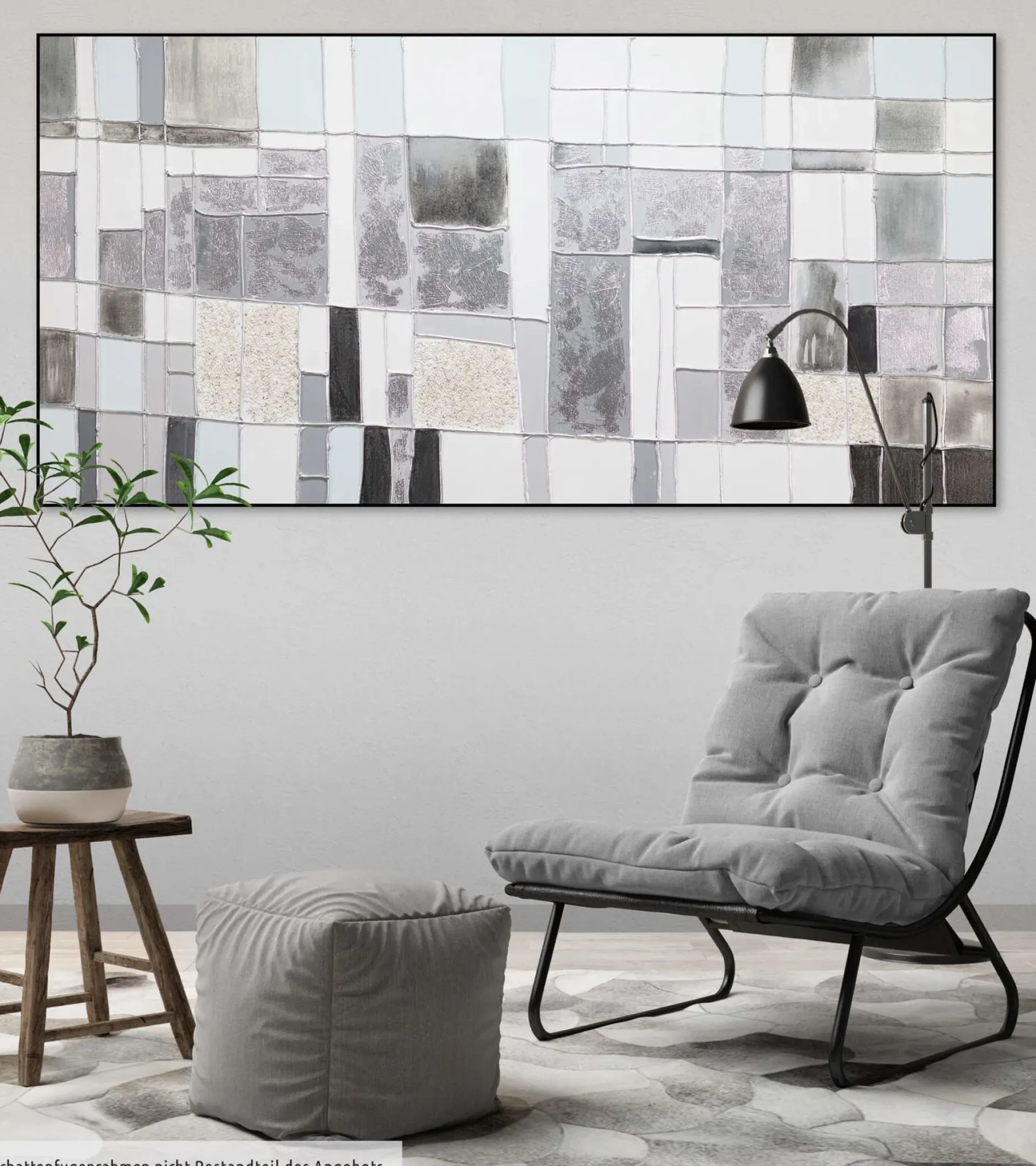 Handgemaltes Gemälde 'Glashaus' 120x60cm | inkl. Echtheitszertifikat