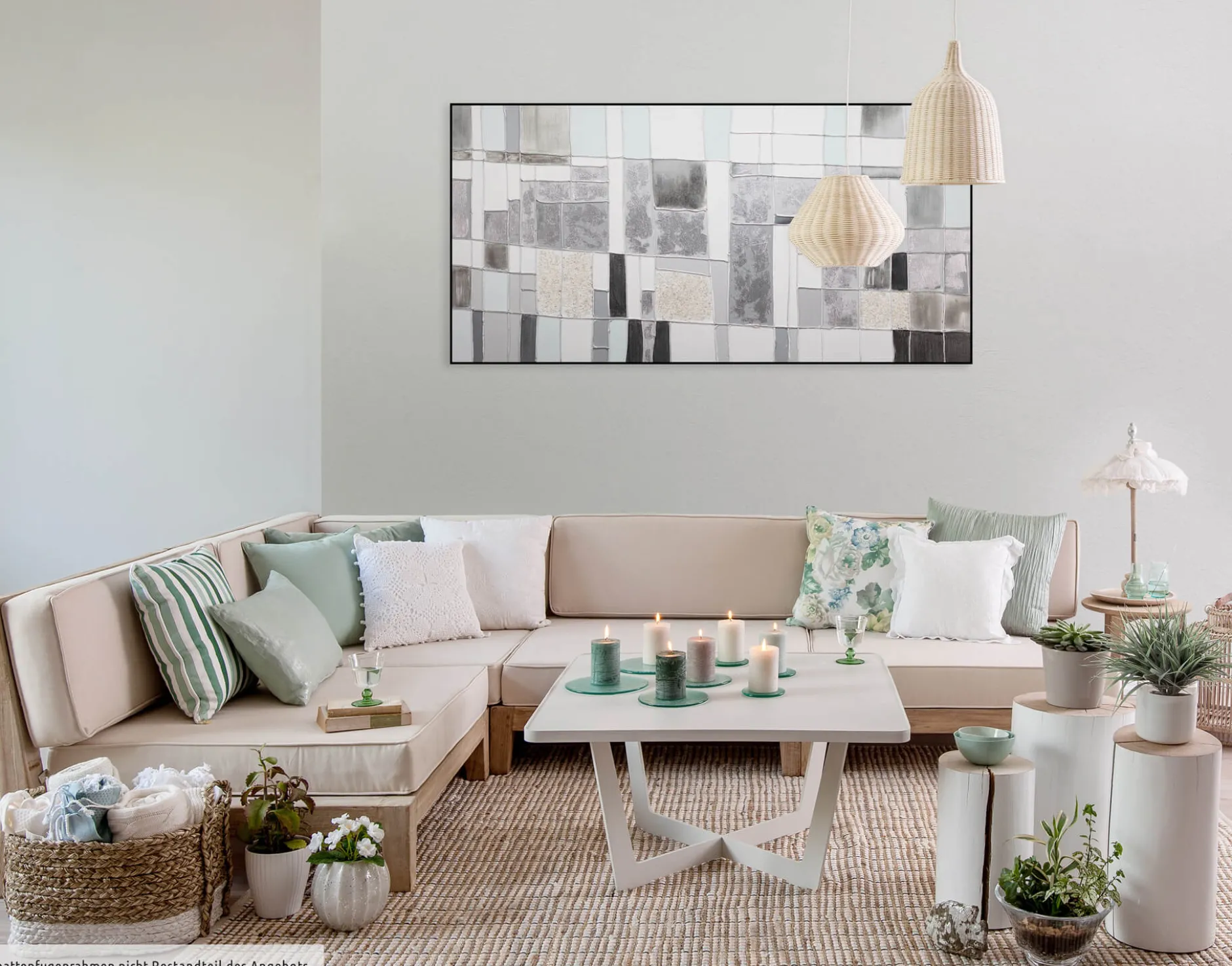 Handgemaltes Gemälde 'Glashaus' 120x60cm | inkl. Echtheitszertifikat