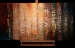Handgemaltes Gemälde 'Gleaming Colours' 120x60cm | inkl. Echtheitszertifikat