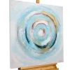 Handgemaltes Gemälde 'Gleaming Swirl' 80x80cm | inkl. Echtheitszertifikat