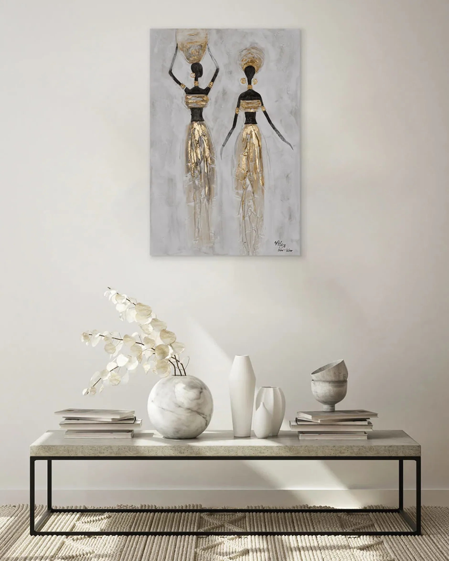 Handgemaltes Gemälde 'Glimmer of the Past' 60x90cm | inkl. Echtheitszertifikat