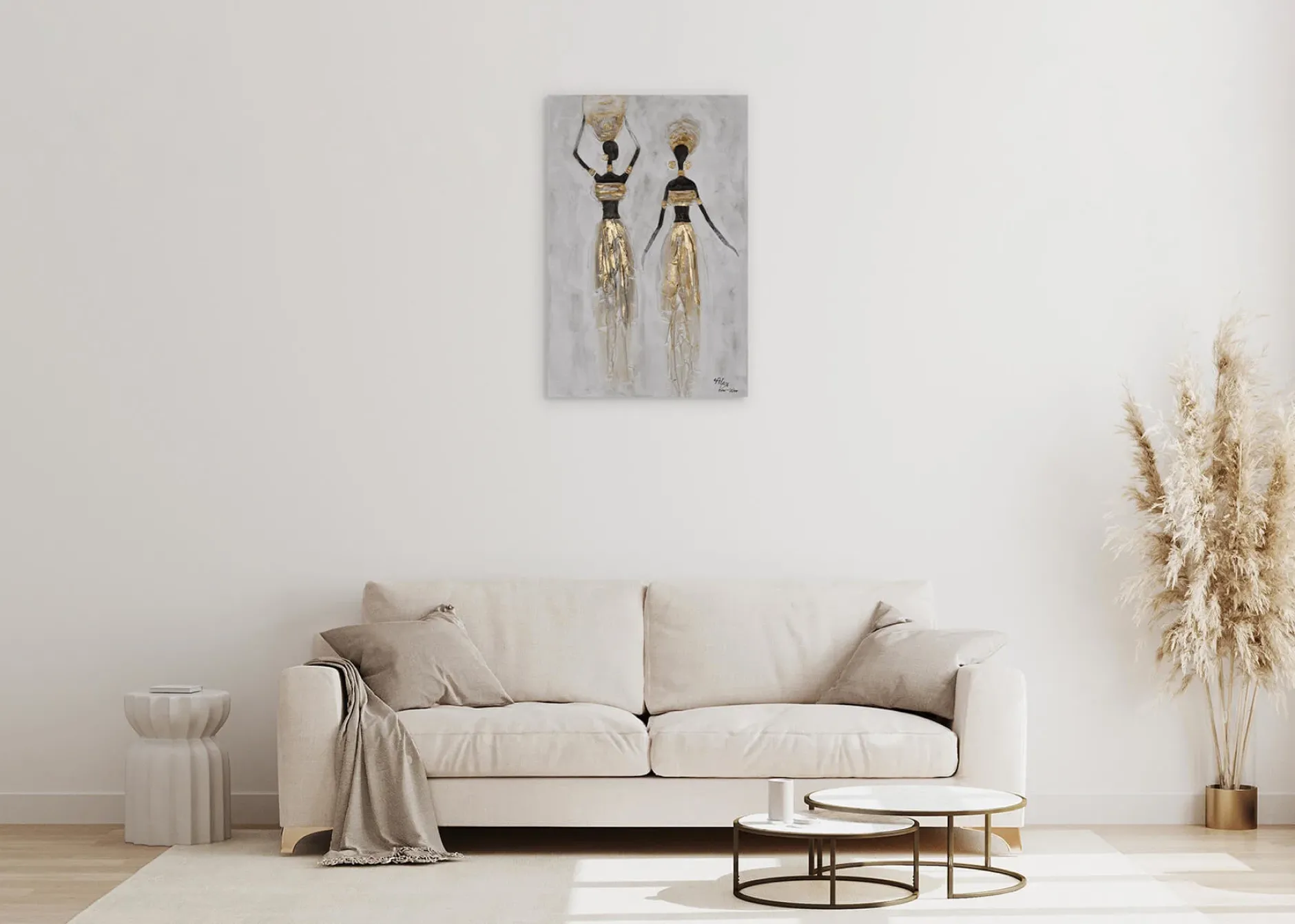 Handgemaltes Gemälde 'Glimmer of the Past' 60x90cm | inkl. Echtheitszertifikat