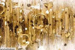 Handgemaltes Gemälde 'Glittering Crowd' 120x60cm | inkl. Echtheitszertifikat