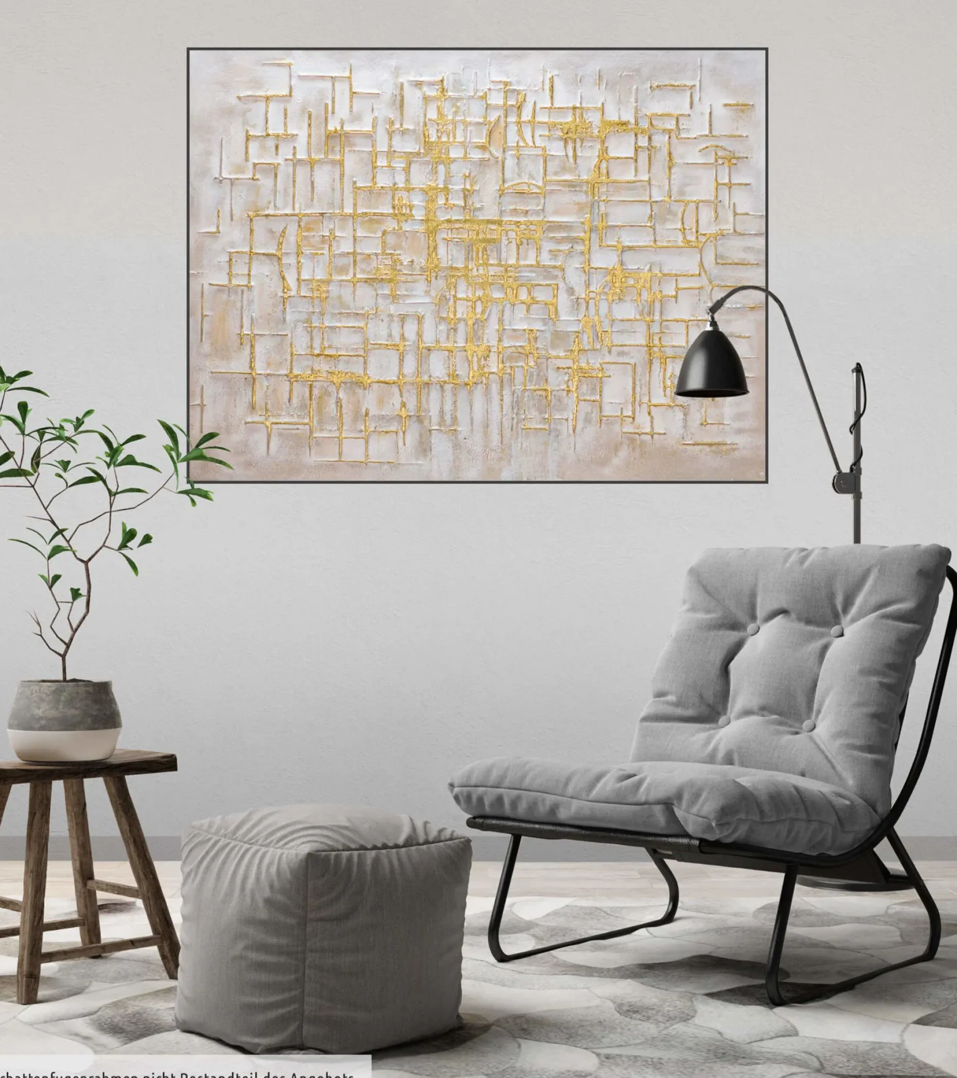 Handgemaltes Gemälde 'Glossy Maze' 100x75cm | inkl. Echtheitszertifikat