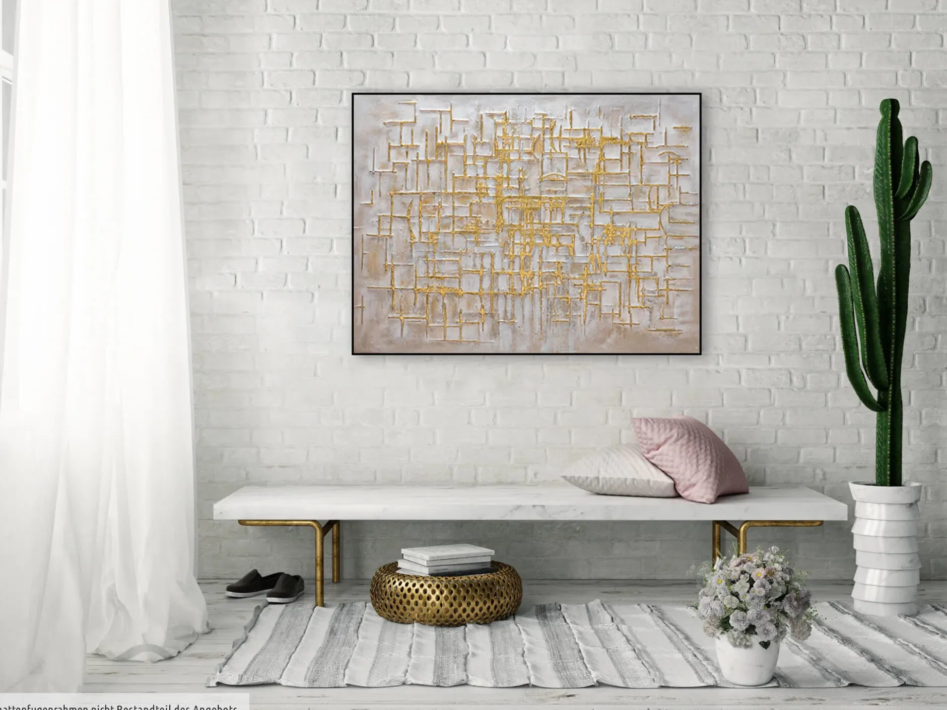 Handgemaltes Gemälde 'Glossy Maze' 100x75cm | inkl. Echtheitszertifikat