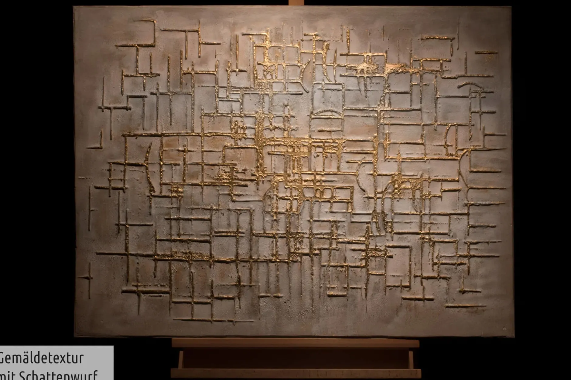 Handgemaltes Gemälde 'Glossy Maze' 100x75cm | inkl. Echtheitszertifikat