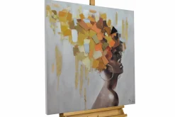 Handgemaltes Gemälde 'Goddess of Fall' 80x80cm | inkl. Echtheitszertifikat