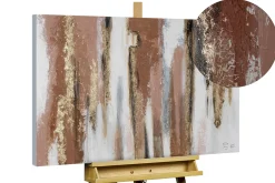 Handgemaltes Gemälde 'Golden brown Harmony' 100x75cm | inkl. Echtheitszertifikat