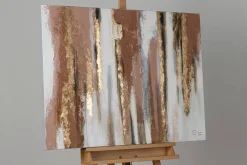 Handgemaltes Gemälde 'Golden brown Harmony' 100x75cm | inkl. Echtheitszertifikat