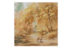 Handgemaltes Gemälde 'Golden Clearing' 60x60cm | inkl. Echtheitszertifikat