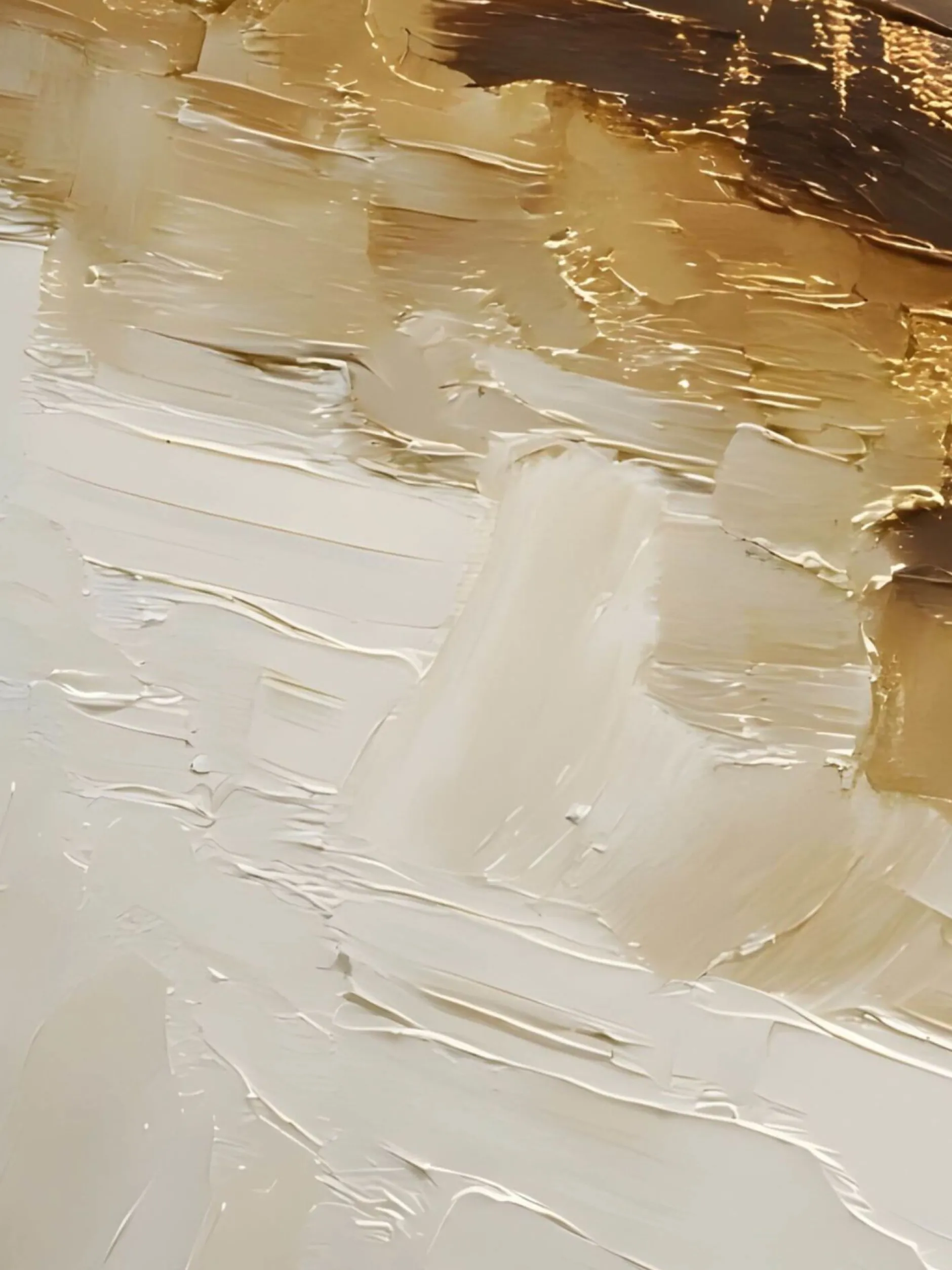 Handgemaltes Gemälde 'Goldener Strom' | Echtheitszertifikat inklusive
