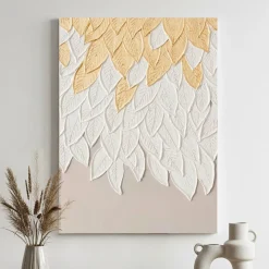 Handgemaltes Gemälde 'Golden Leaf Waltz' 60x90cm | inkl. Echtheitszertifikat