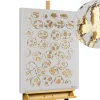 Handgemaltes Gemälde 'Golden Spots' 60x90cm | inkl. Echtheitszertifikat