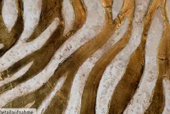 Handgemaltes Gemälde 'Golden Zebra' 100x75cm | inkl. Echtheitszertifikat