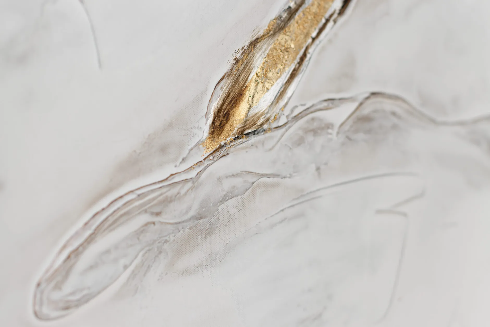 Handgemaltes Gemälde 'Gold Layer' 100x50cm | inkl. Echtheitszertifikat