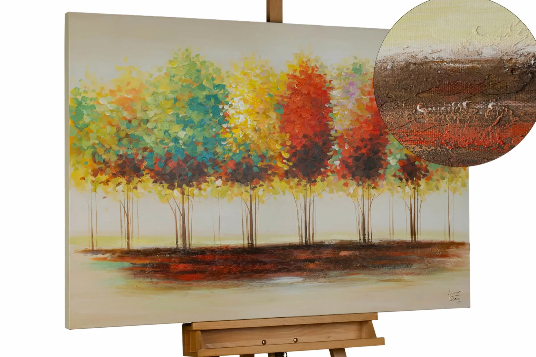 Handgemaltes Gemälde 'Gradient' 120x80cm | inkl. Echtheitszertifikat
