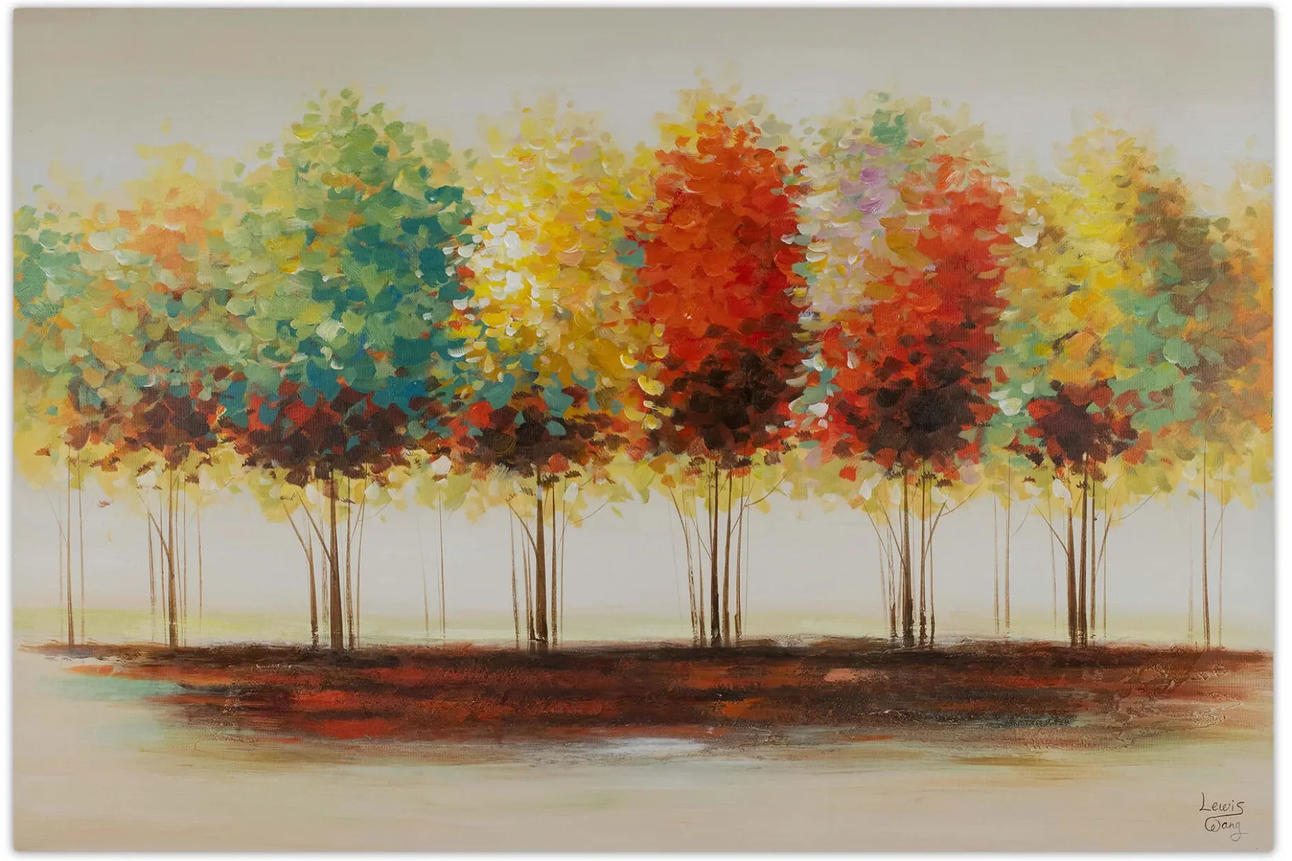 Handgemaltes Gemälde 'Gradient' 120x80cm | inkl. Echtheitszertifikat