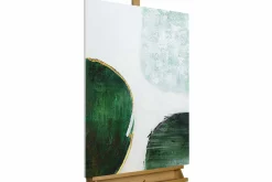 Handgemaltes Gemälde 'Green Continents' 60x90cm | inkl. Echtheitszertifikat
