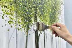 Handgemaltes Gemälde 'Greenish Glade' 80x80cm | inkl. Echtheitszertifikat