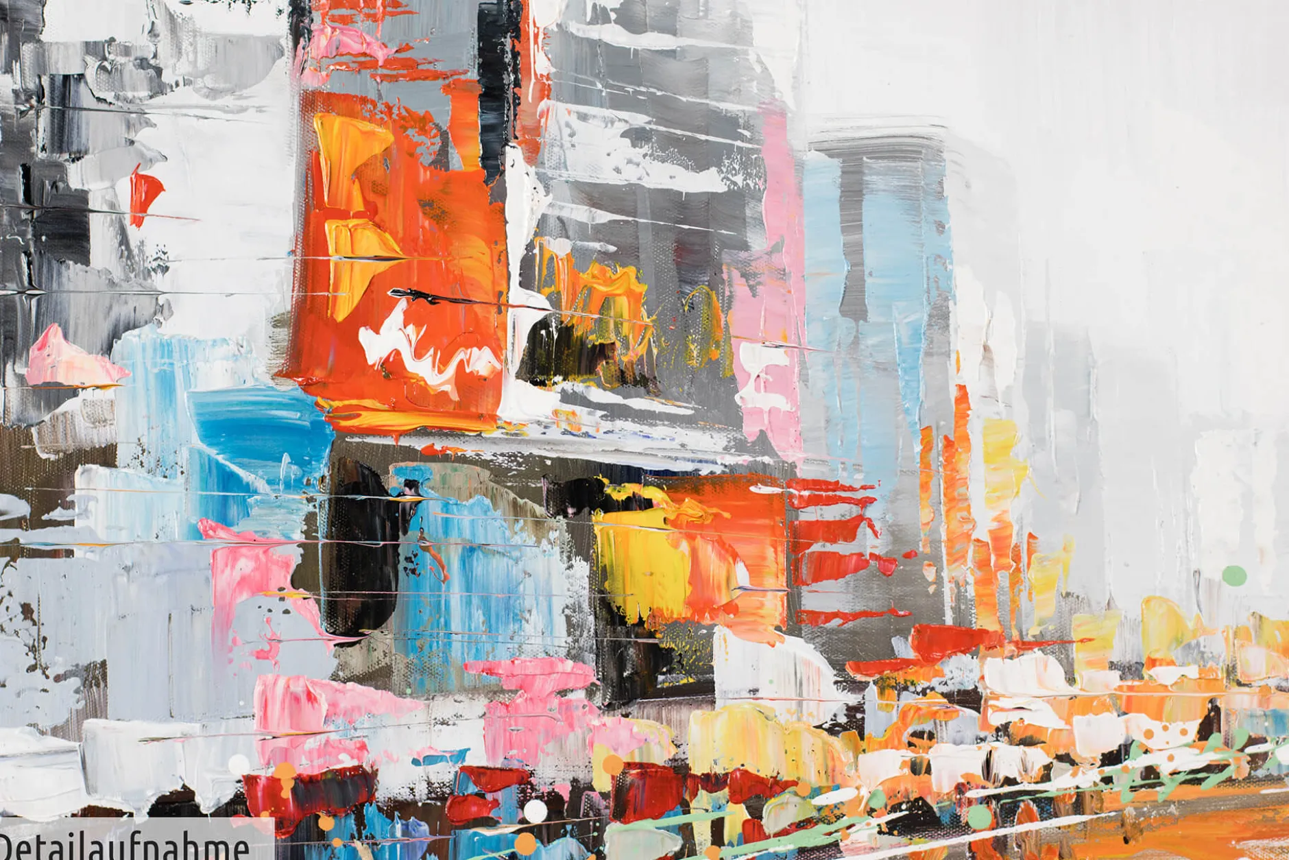 Handgemaltes Gemälde 'Großstadtfieber' 100x50cm | inkl. Echtheitszertifikat