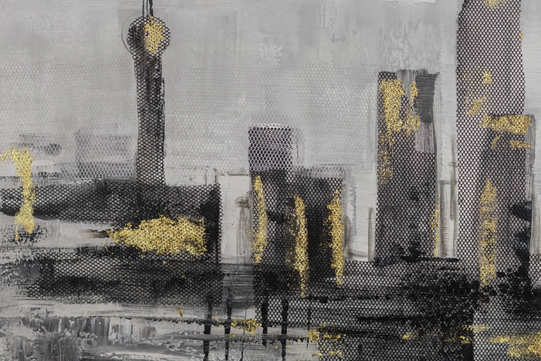 Handgemaltes Gemälde 'Großstadtliebe' 100x70cm | inkl. Echtheitszertifikat