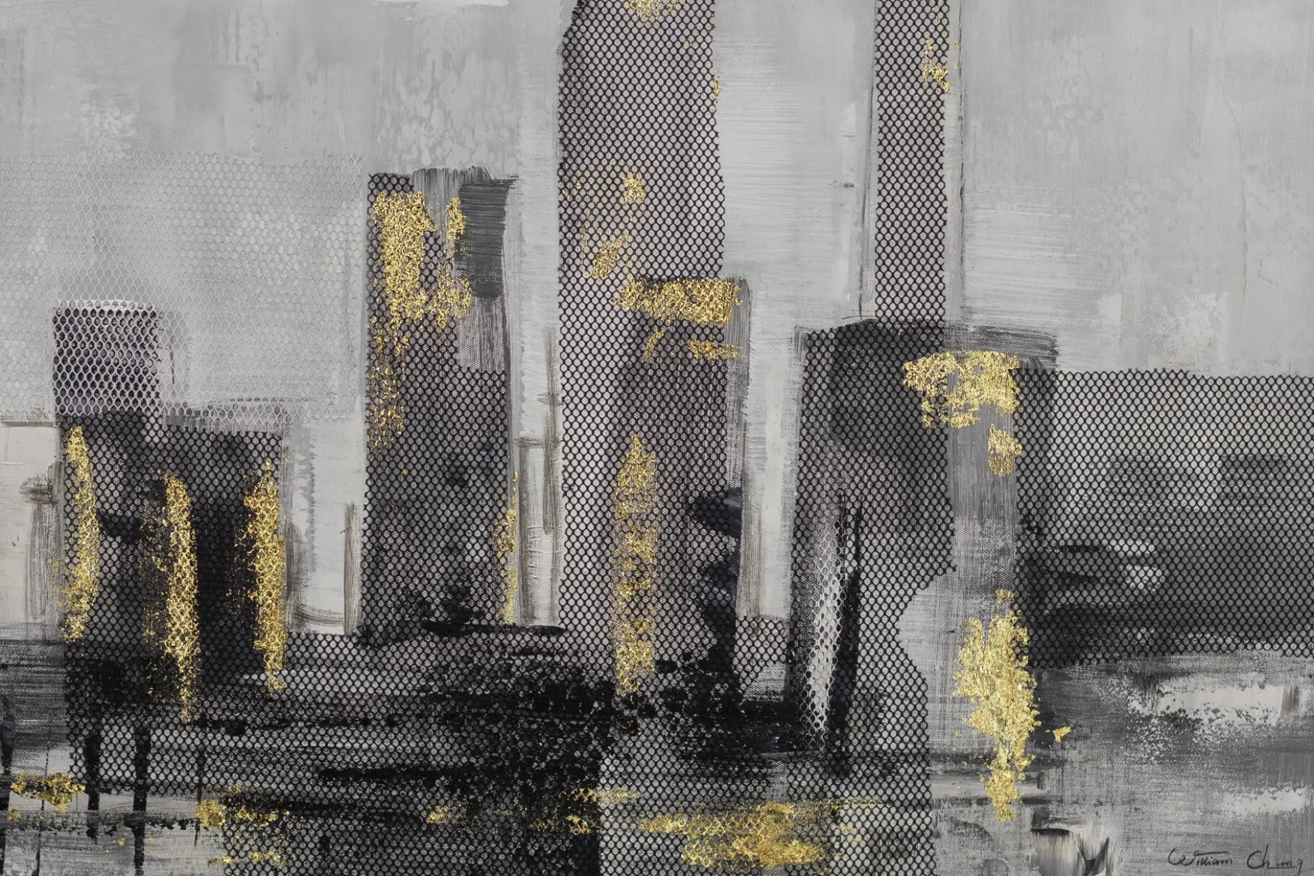 Handgemaltes Gemälde 'Großstadtliebe' 100x70cm | inkl. Echtheitszertifikat